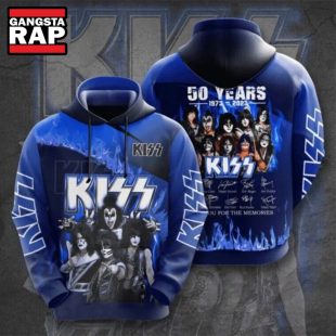 Kiss Rock Band Music Thank You For The Memories Signature Hoodie