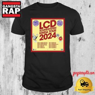 LCD Soundsystem Kinda Tour 2024 Schedule T Shirt