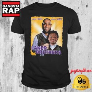 Lebron Jame And Bronny Lakers Brothers T Shirt