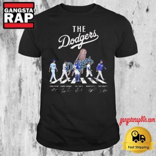 MLB Los Angeles Dodgers All Team Members Abbey Road T Shirt