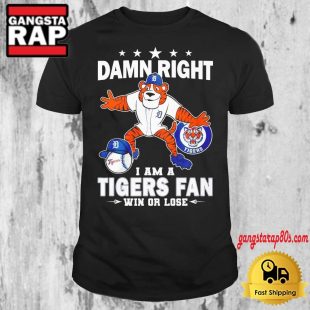 Mascot Detroit Tigers Baseball 2024 T Shirt