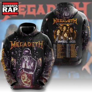 Megadeth Band Destroy Enemies All That Remains Tour Schedule Hoodie