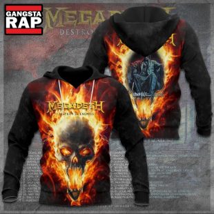 Megadeth Band Music Destroy Enemies Special Skull Hoodie