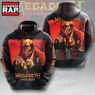 Megadeth Band Music Tour 2024 All Over Print Hoodie