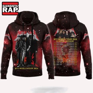 Metallica Rock Band M72 World Tour 2024 No Repeat Weekend Hoodie