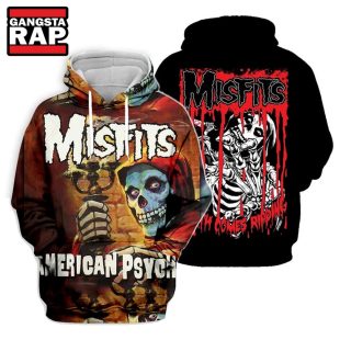 Misfits Music Band American PSYCH 3D Hoodie