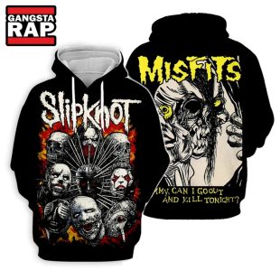 Misfits Music Band And Slipknot Special Skull Halloween Hoodie