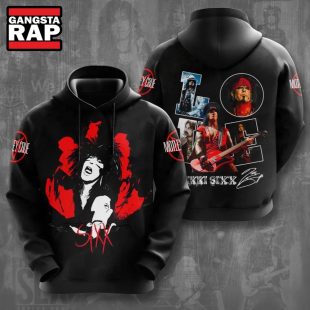 Motley Crue Nikki Sixx Signature All Over Print Hoodie