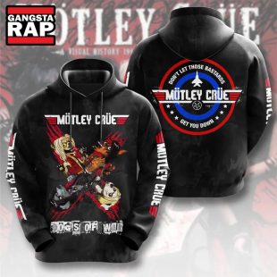 Motley Crue Rock Band Dogs Of War Hoodie