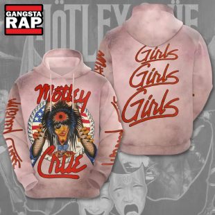 Motley Crue Rock Band Girls Girls Girls All Over Print Hoodie