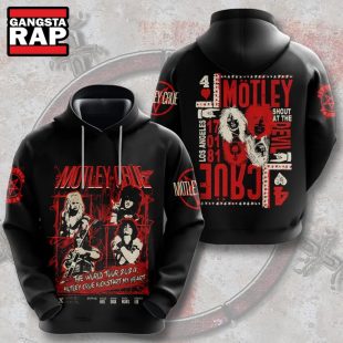 Motley Crue The World Tour 2024 Motley Crue Kick Start My Heart Hoodie