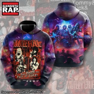 Motley Crue Too Young To Fall In Love All Over Print Hoodie