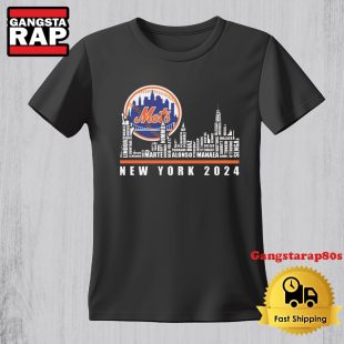 New York Mets Best Baseball Team Players And City Skyline 2024 TShirt