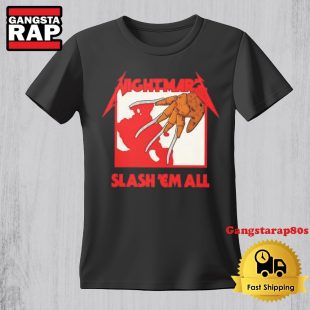 Official Nightmare Slash 'em All Vintage TShirt