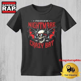 Other Realms And Nightmare Crazy Bat Vintage TShirt