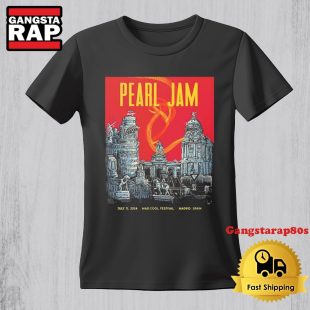 Pearl Jam July 11 2024 Mad Cool Festival Madrid Spain Dark Matter Tour Event Vintage TShirt