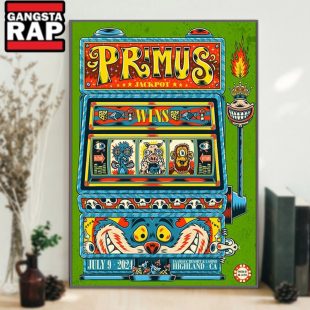 Primus Band July 9 2024 Yaamava Resort And Casino Highland CA Poster Canvas Art