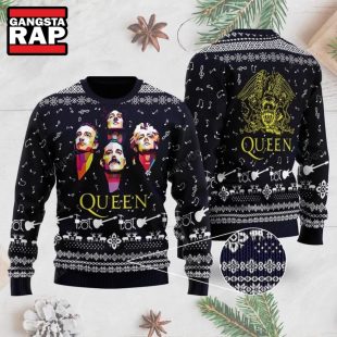 Queen Band Rock Music Graphics Design Ugly Christmas Sweater