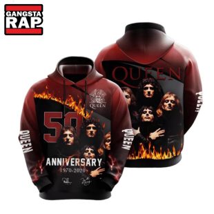 Queen Music Band 50 Anniversary Hoodie