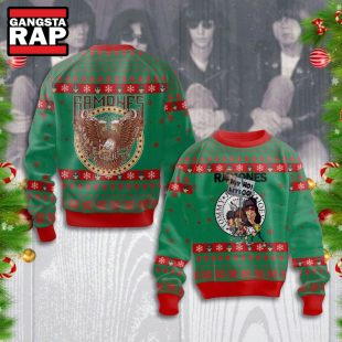 Ramones Johnny Joey Dee Dee Tommy Ugly Christmas Sweater