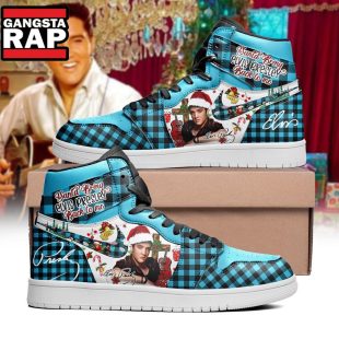 Santa Bring Elvis Presley Back To Me Air Jordan 1 Hightop Shoes