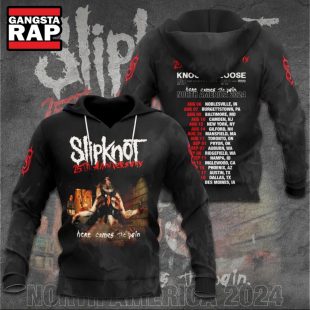 Slipknot 25th Anniversary Here Comes The Pain 3D Hoodie