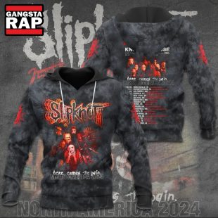 Slipknot 25th Anniversary Here Comes The Pain North America 2024 Hoodie