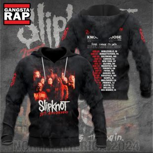 Slipknot 25th Anniversary North America Tour Schedule Hoodie