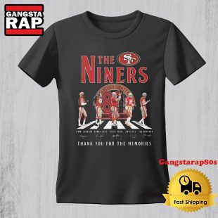 The Niners San Francisco 49ers Walking Thank You For The Memories Vintage TShirt