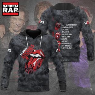 The Rolling Stones 24 Carat All Over Print Hoodie