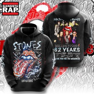 The Rolling Stones 62 Year 1962 2024 Thank You For The Memories Hoodie