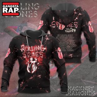 The Rolling Stones Hackney Diamonds Tour All Over Print Hoodie