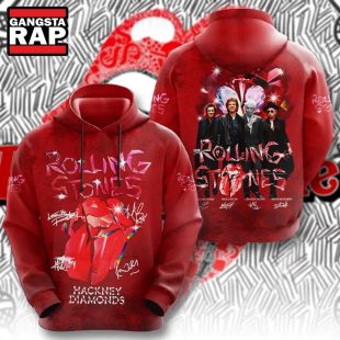 The Rolling Stones Music Band Graphics Signature Design Hoodie