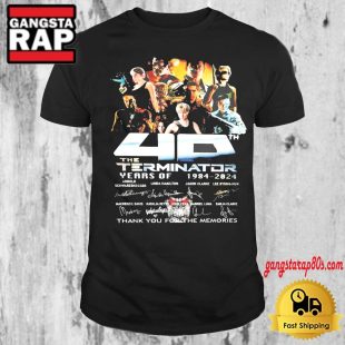 The Terminator 40 Years Of 1984 2024 Signature Thank You For The Memories T Shirt