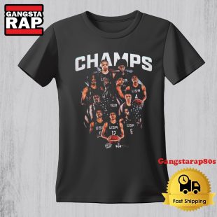 USA Basketball FIBA World Cup Champs Vintage TShirt