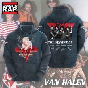 Van Halen 51th Anniversary Signature Hoodie