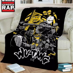 Wu Tang Clan Comic Graphic Rap Hip Hop Band Fleece And Sherpa Blanket