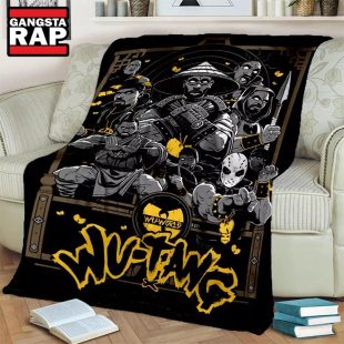 Wu Tang Clan Graphics Rap Hip Hop Band Fleece Blanket