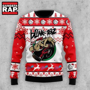 Blink 182 Band Merry Christmas Ugly Sweater