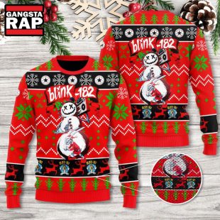 Blink 182 Snow Ugly Christmas Sweater