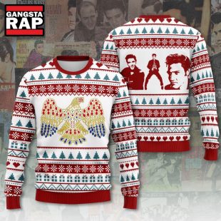 Elvis Presley Graphics Design Ugly Christmas Sweater