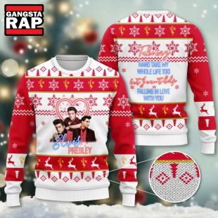 Elvis Presley Rock Fans Gift Ugly Christmas Sweater