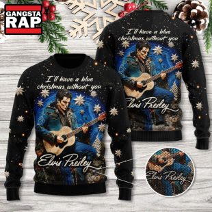 Elvis Presley Rock Roll Fans Lover Ugly Christmas Sweater