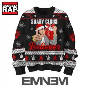 Eminem Shady Class Believer Ugly Christmas Sweater