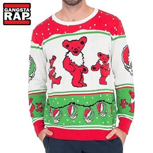 Grateful Dead Bears Steal Dancing Ugly Sweater