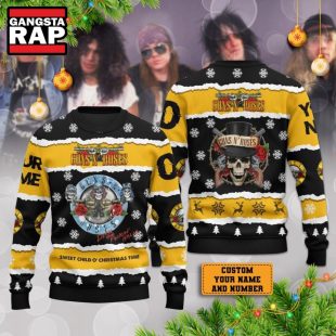 Guns N' Roses Sweet Child O' Christmas Ugly Sweater