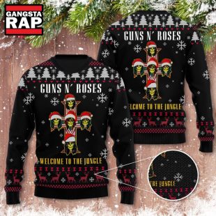 Guns N' Roses Welcome To The Jungle Ugly Christmas Sweater