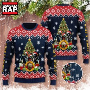 Guns N' Roses Xmas Tree Ugly Christmas Sweater