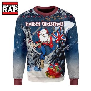 Iron Maiden Santa Meme Ugly Christmas Sweater