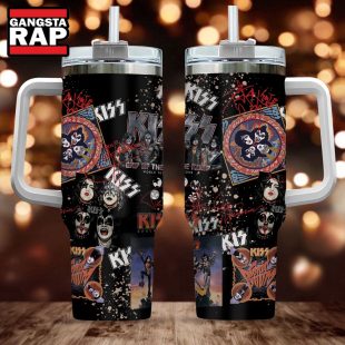 Kiss Band Music Graphics Signature Stanley Tumbler 40oz